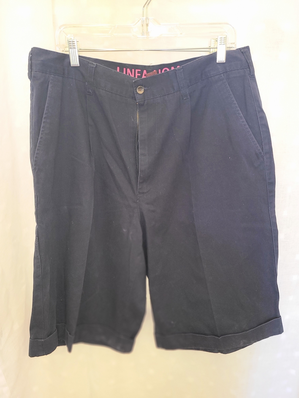 Vintage Linea Uomo Navy Pleated Chinos Siz 38